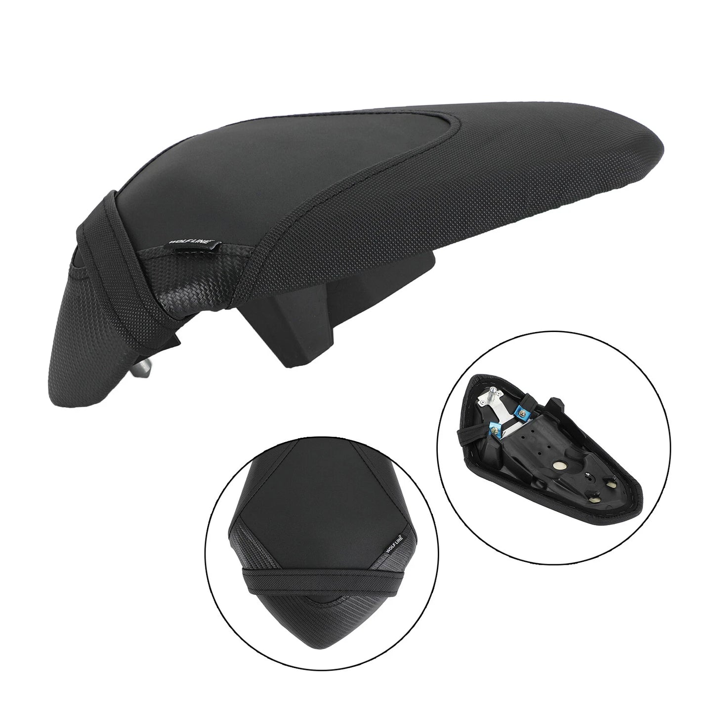 Back Seat Cushion Black for Kawasaki Z400 (2018-2022)