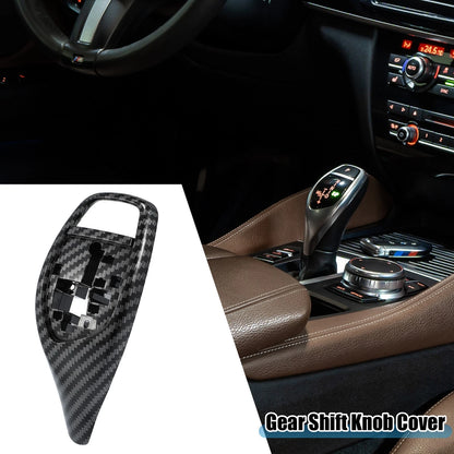 Gear Shift Lever Cover for BMW 1 2 3 4 5 6 7 Series X3 X4 Carbon Fiber (2006-2023)