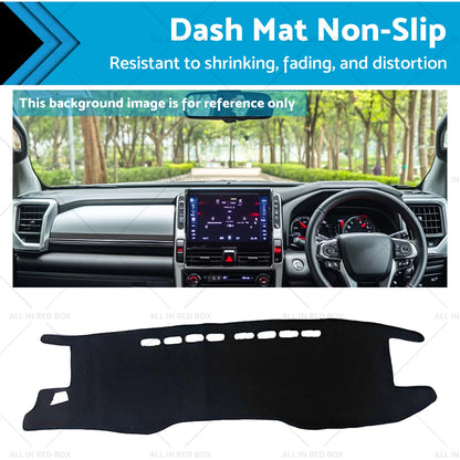 Non-Slip Dash Mat Cover for Toyota Hilux (2020-2024) Black