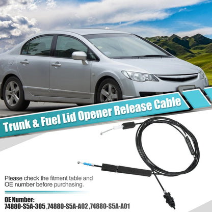 Trunk Lid Fuel Door Release Cable for Honda Civic (2001-2005)