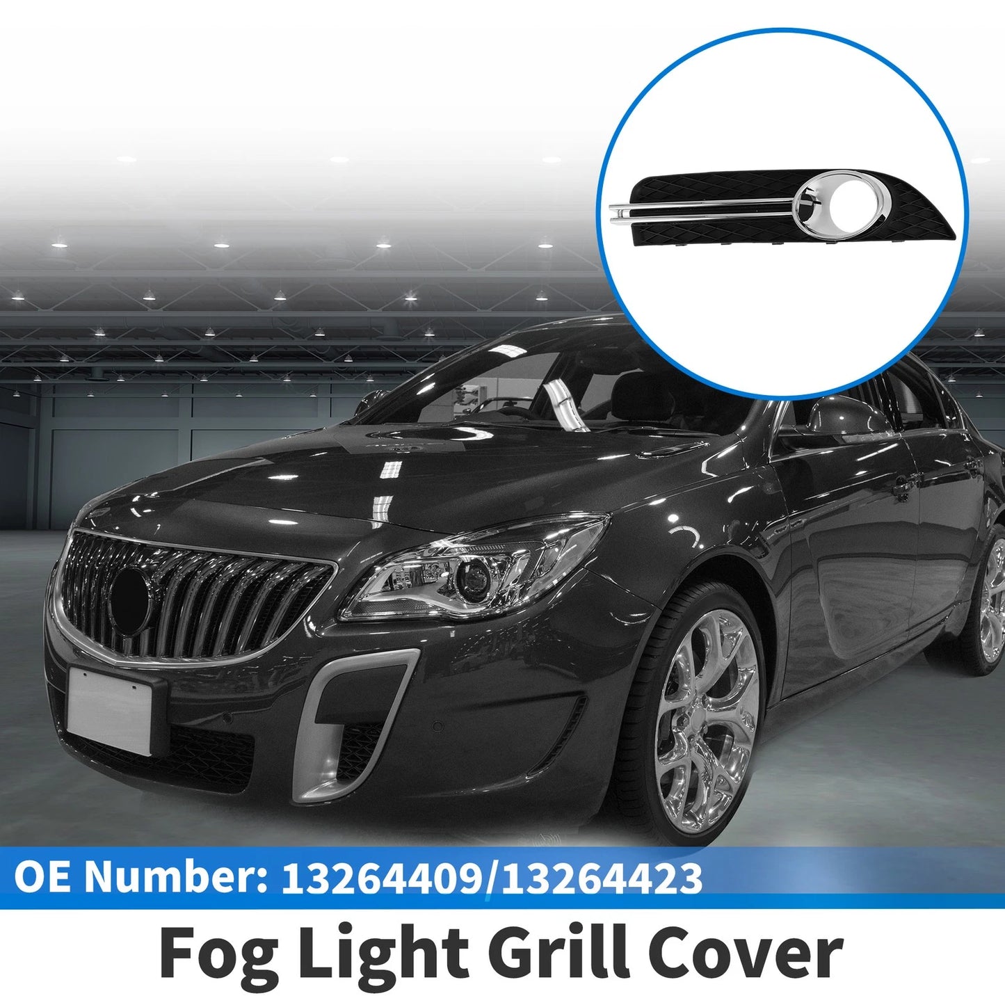 1 Pc Car Front Right Fog Light Grill for Buick Regal (2009–2011)