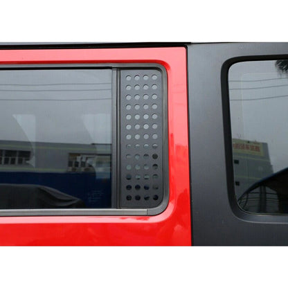 Rear Door Window Glass Strip Trim for Jeep Wrangler JK 2007-2017