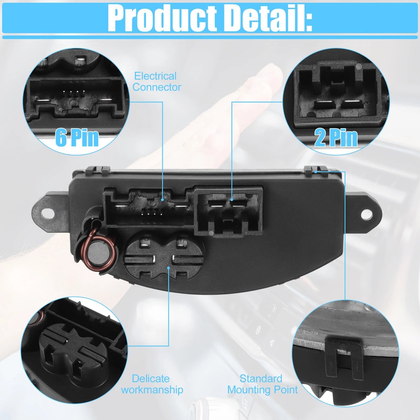 HVAC Blower Motor Resistor for Chevrolet Silverado 1500 (2020 - 2023)