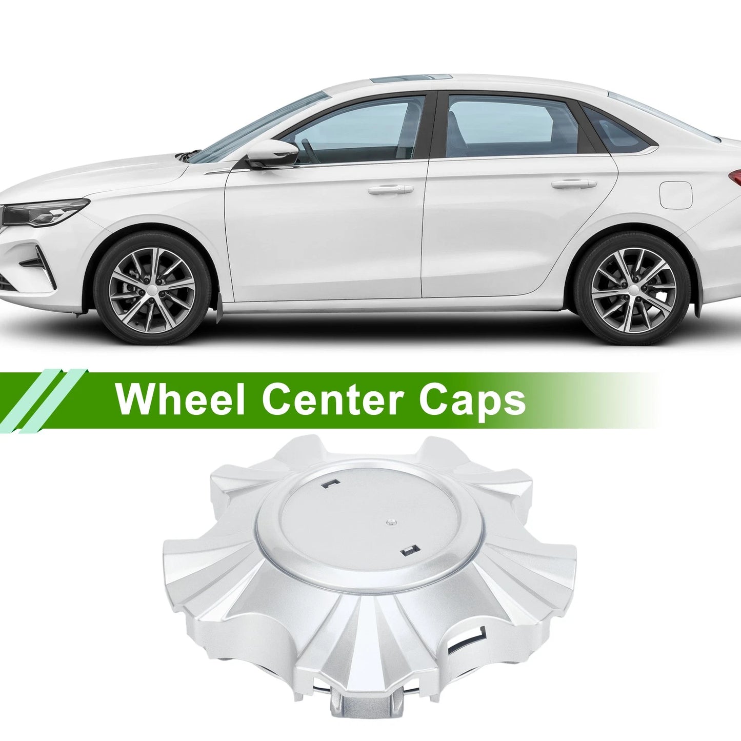 Wheel Center Caps / 1 Pc / Silver Tone Plastic for Toyota Land Cruiser