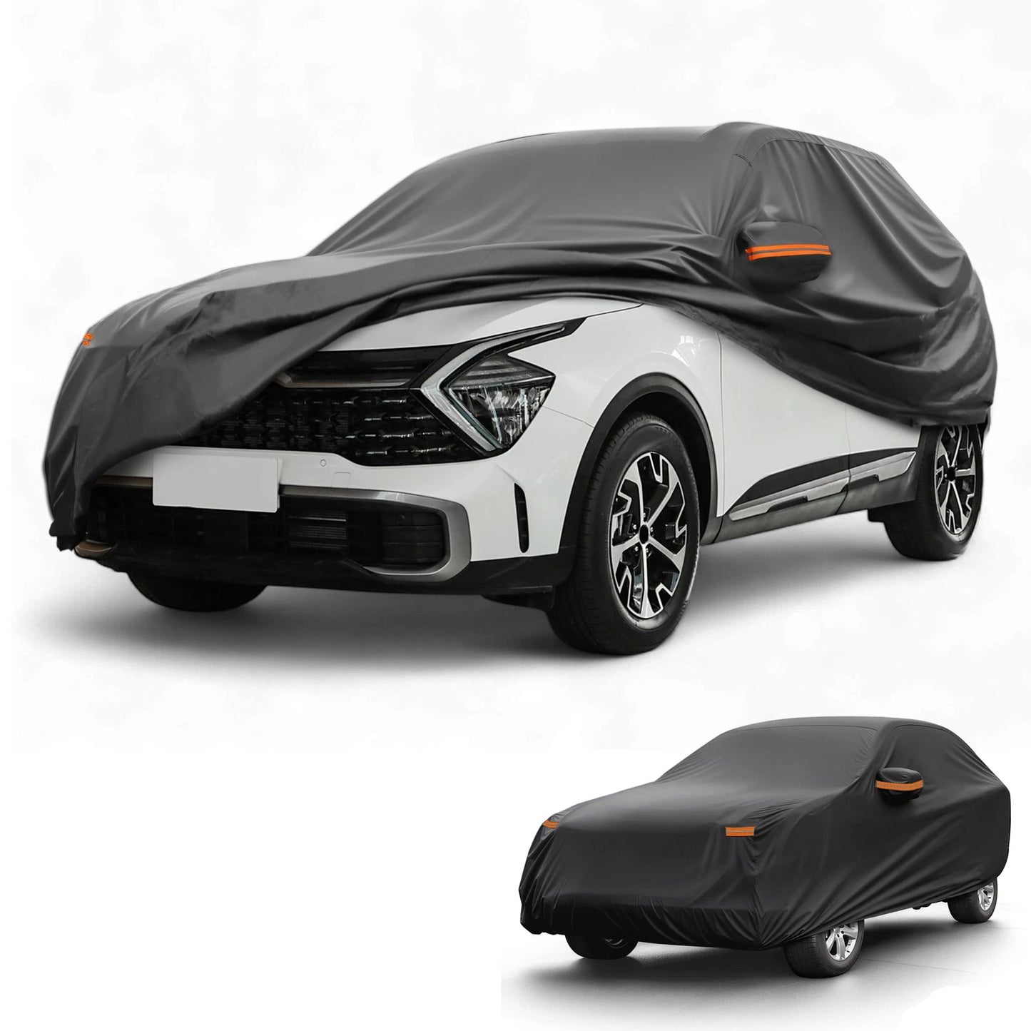 Waterproof Car Cover for Kia Sportage 2010-2024 Black Aluminum Film