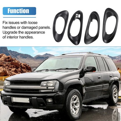 Set Interior Left Right Side Handle Cover for Chevy Trailblaze (2002-2009)