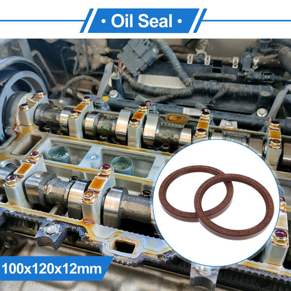 Oil Seal / 2x100x120x12mm / Seal Ring FKM Rubber for MakeModel