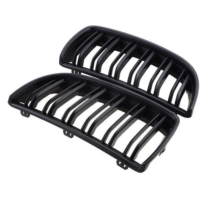 Matte Black Front Kidney Grille for 2005-2008 BMW E90 E91 (2005-2008)