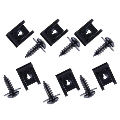 U-Type Clip Kit with Screw for Bumper Fender Trim Fasteners - Universal