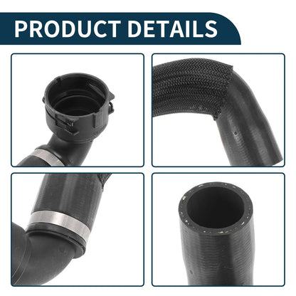 Upper Radiator Hose for Volvo XC90 (2016-2021) Rubber Black