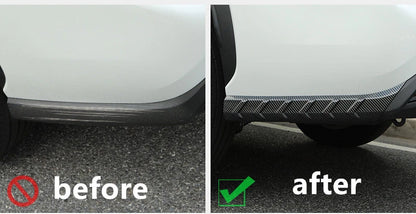 2 x Carbon Fiber Bumper Protector Cover Trim for Toyota Highlander (2020–2022)