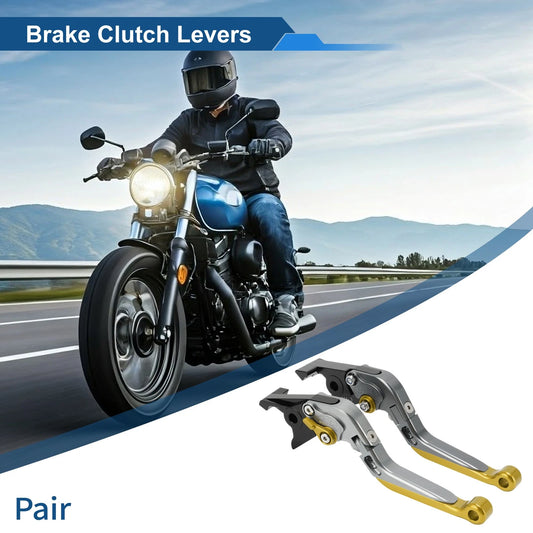 2 x Short/Long Brake Clutch Levers for Kawasaki ZX7R/ZX7RR (1989–2003)