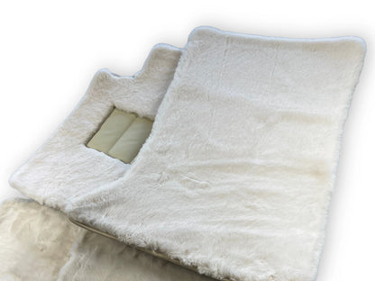 White Sheepskin Floor Mats for Rolls Royce Phantom (2003-2016)