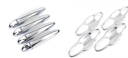 ABS Chrome Door Handle Bowl Cup Cover Trim for JEEP Compass 2017-2021 12 x pcs