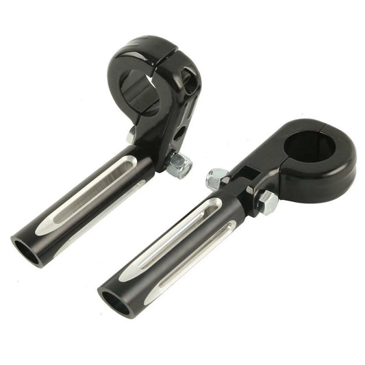 1 1/4 32mm Highway Bar Engine Guard Footpeg Mount for Harley Touring Black