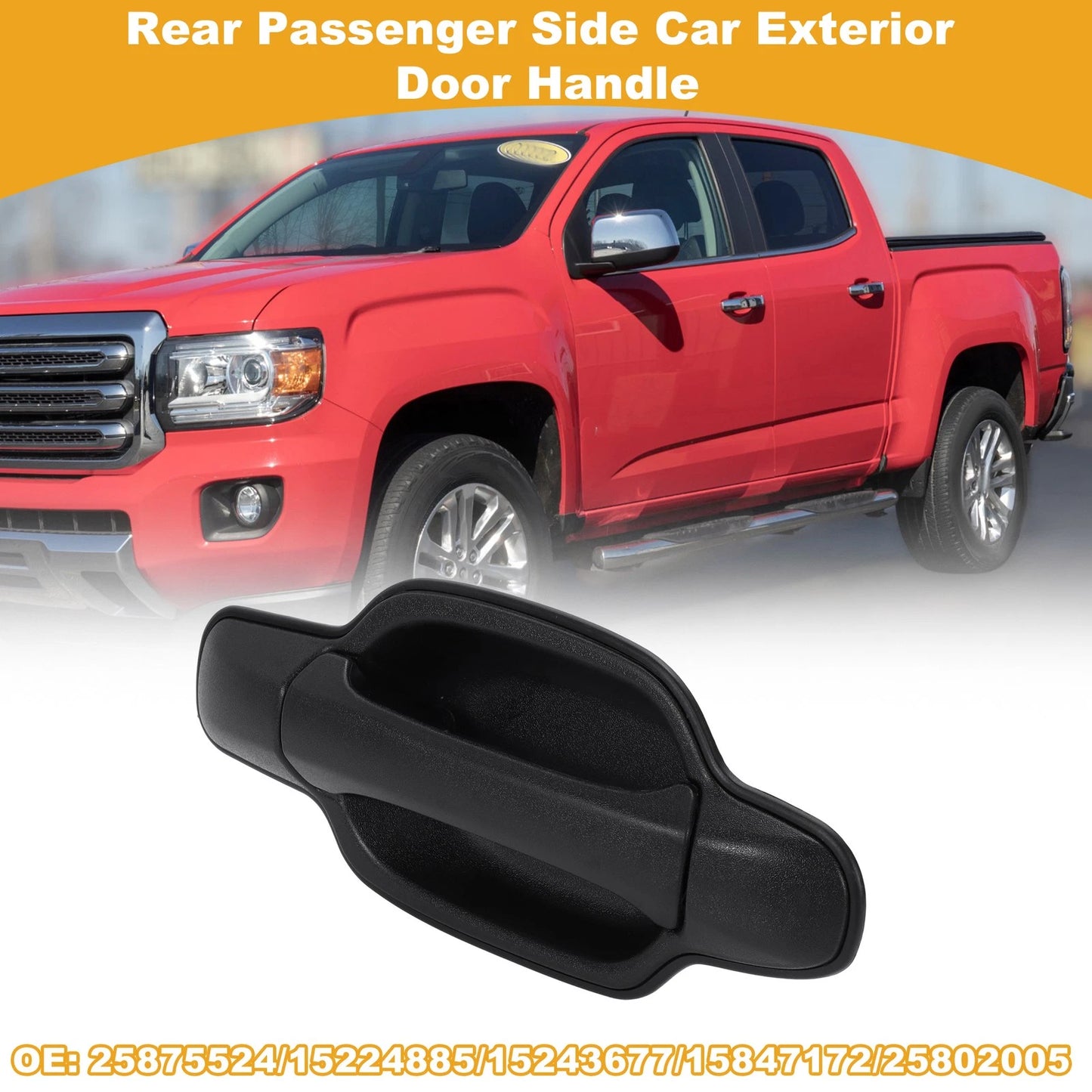 Rear Right Exterior Door Handle for GMC Canyon (2009 - 2012)