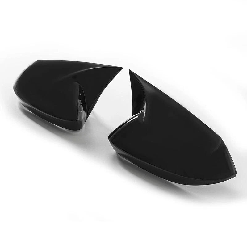 2 x Side Rearview Mirror Cover Trim Glossy Black for Toyota Corolla (2019-2023)