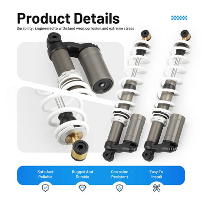 Front Air Shocks Absorbers 2pcs/set for Polaris RZR 800 S (2009–2012)