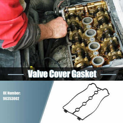 Valve Cover Gaskets for Chevrolet Aveo 1.6L (2004-2008) Black