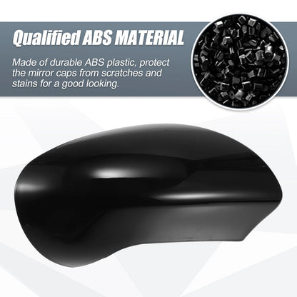 Gloss Black Right Side Mirror Cover for Nissan Qashqai J10 (2007-2014)