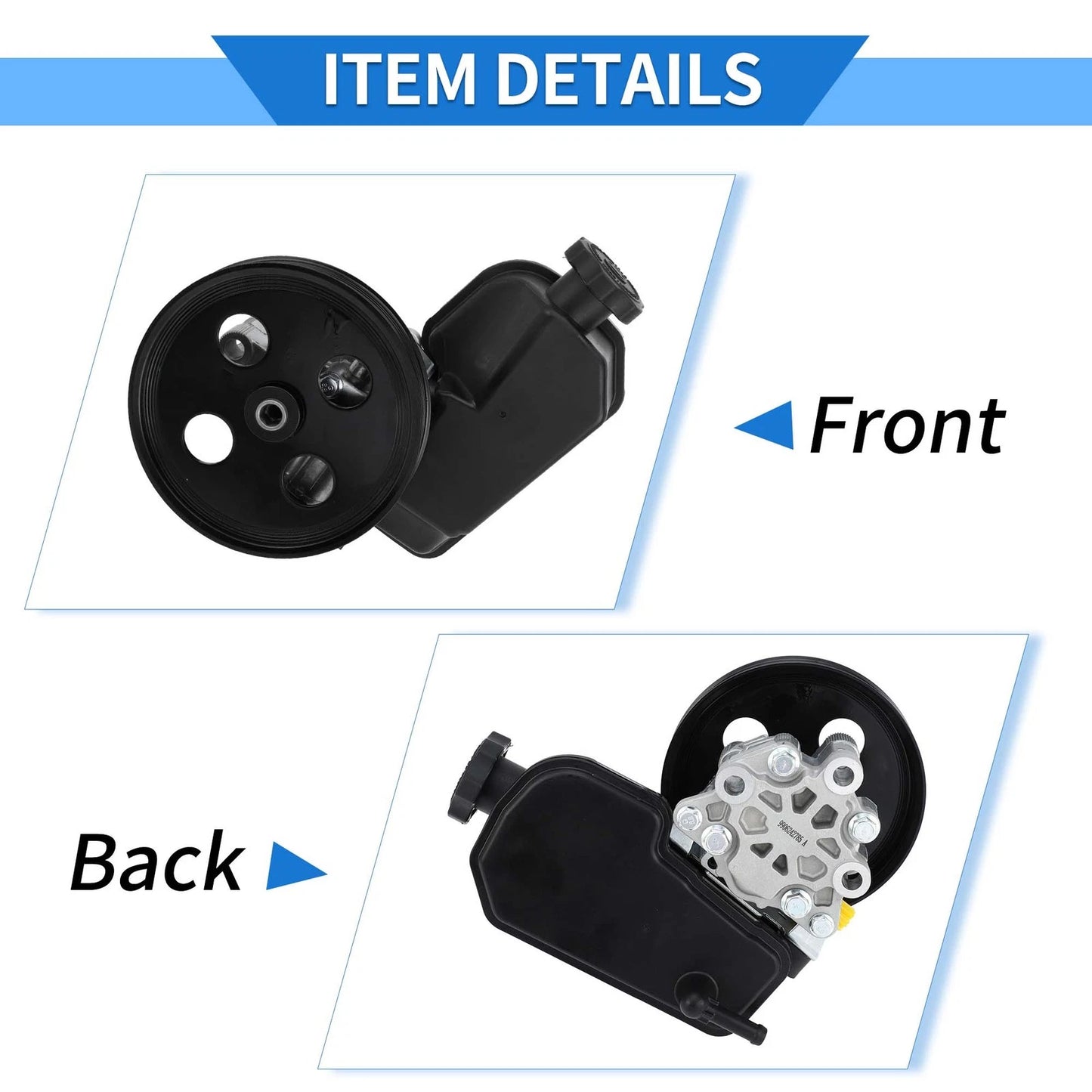 Power Steering Pump w/ Pulley & Reservoir for Jeep Commander (2006-2010)