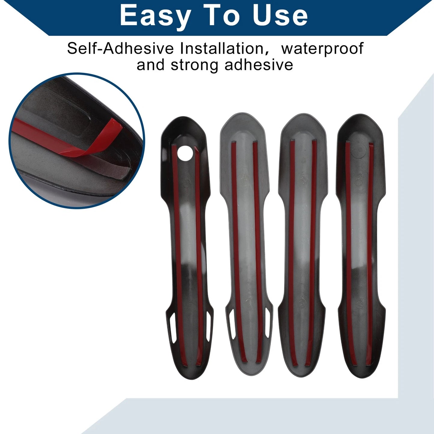 Door Handle Cover Trim for Toyota Rav4 (2019-2024) Black