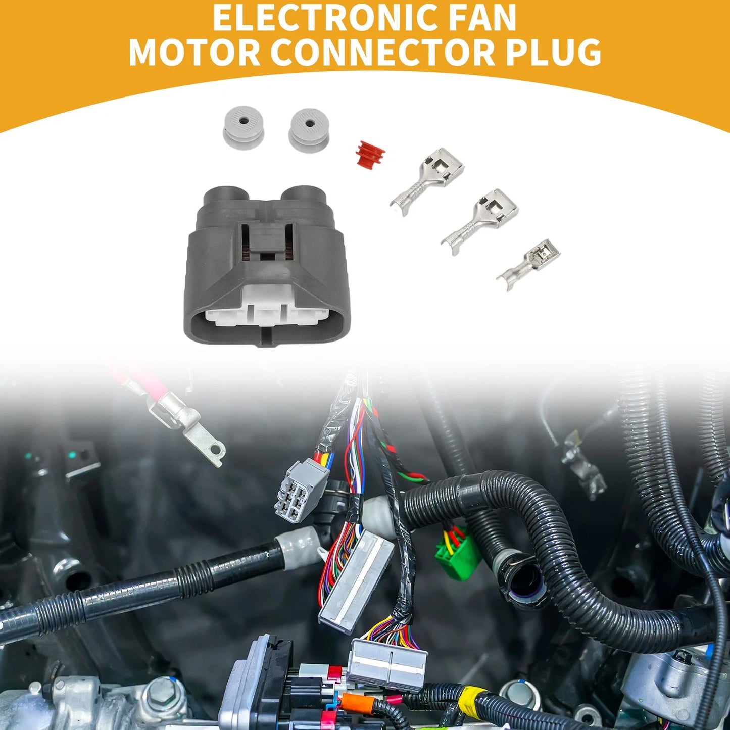 3 Pin Electronic Fan Motor Connector Plug 1x for Toyota