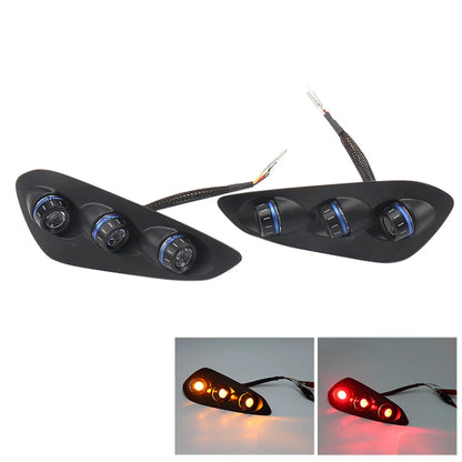 Integrated Tail Light Rear Turn Signal Light Blue for BMW S1000RR (2023-2024)