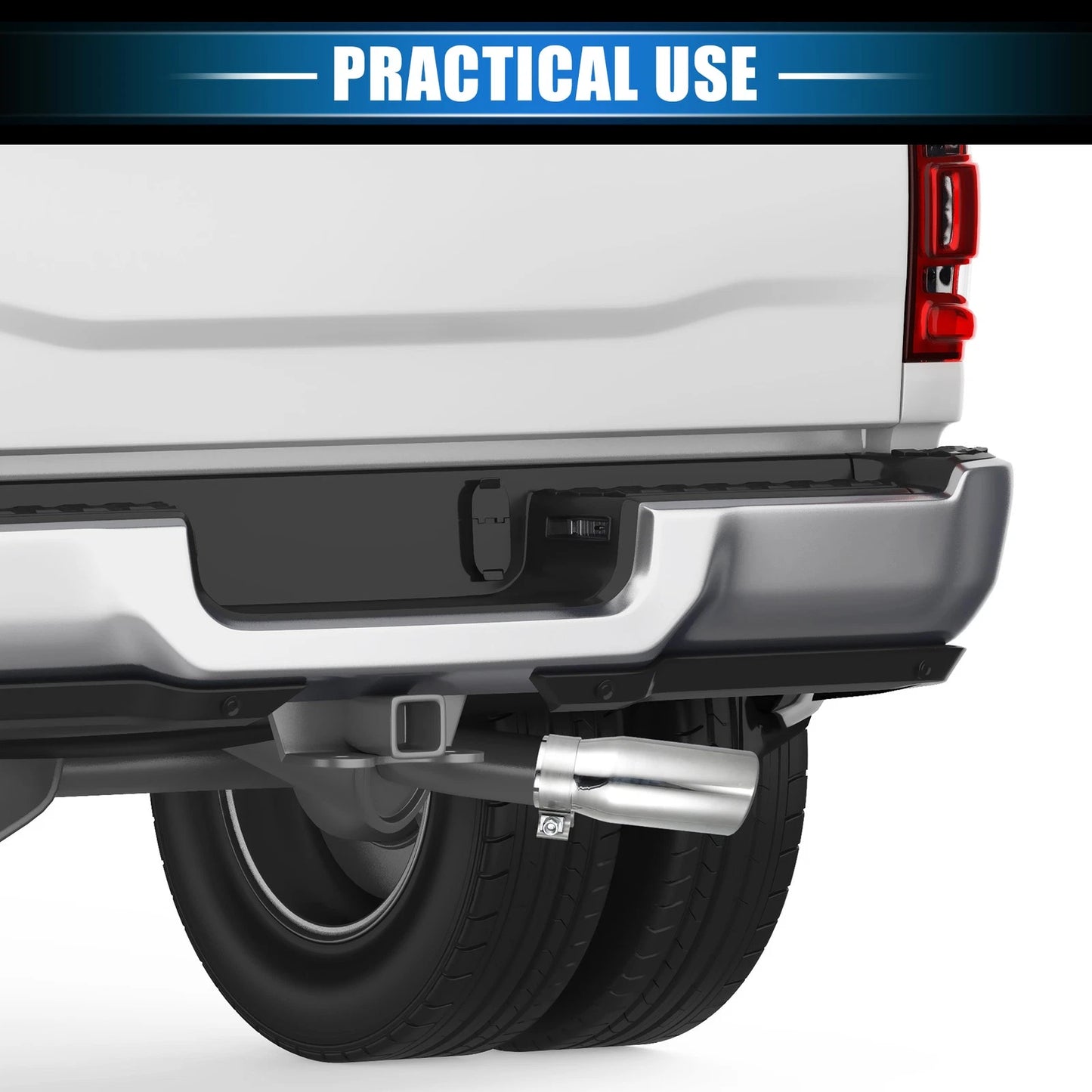 Exhaust Tip 2.8" Inlet 6.9" Length for Toyota Tacoma (2005–2023)