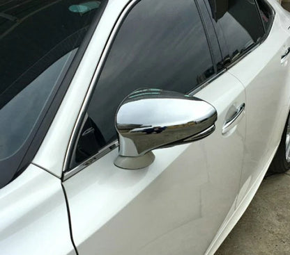 Chrome Side Door Mirror Covers for Lexus IS250 (2013-2016)