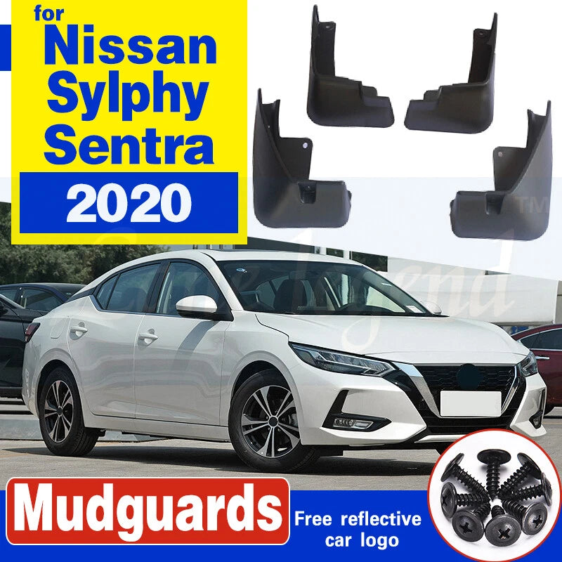 4 x Mud Flaps Splash Guards for Nissan Sentra sylphy (2020–2021)