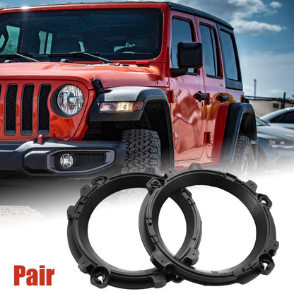 7" Round Headlight Mounting Bracket  for Jeep Wrangler TJ (1997-2006) Black