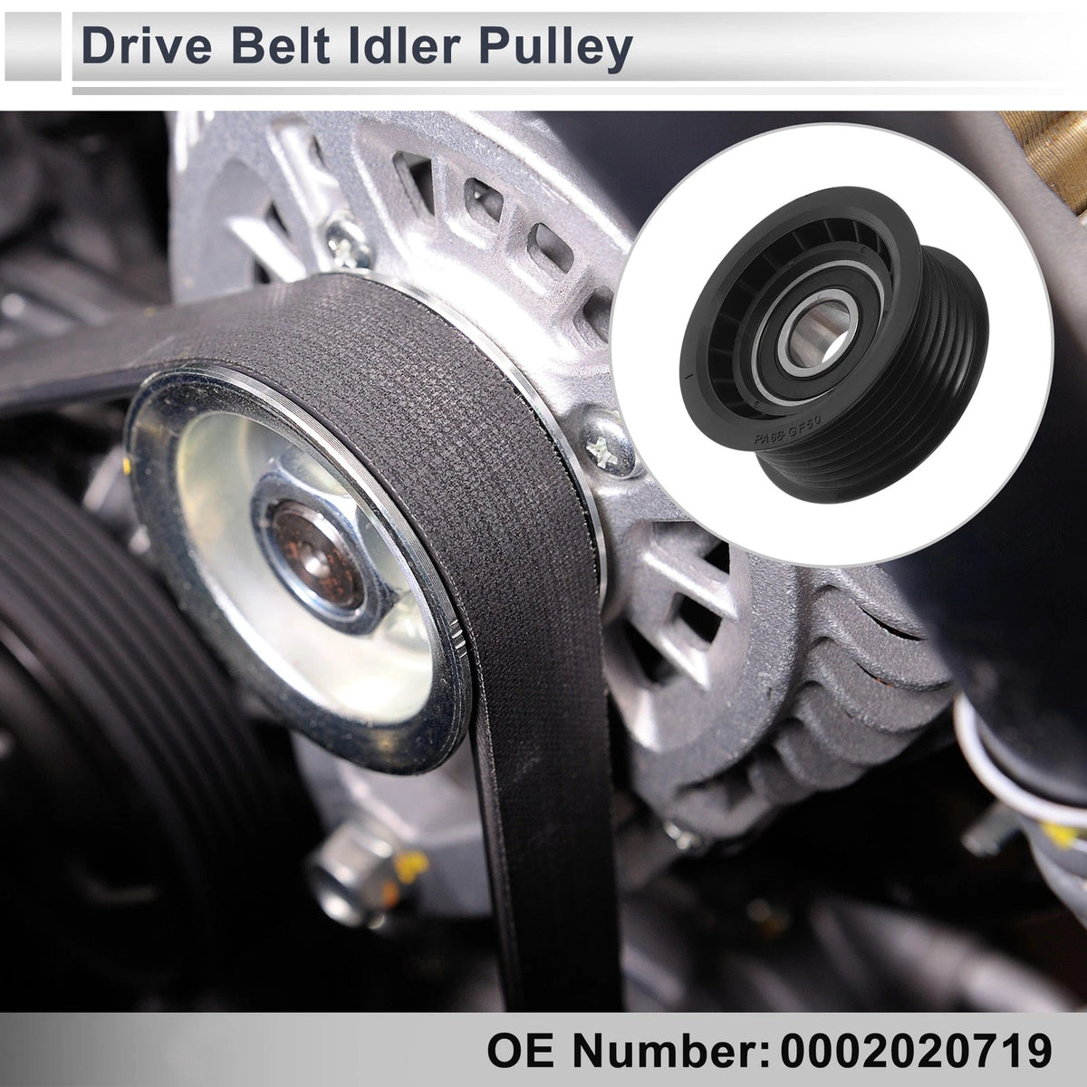 Drive Belt Idler Pulley for Mercedes-Benz S-Class (1999-2013) 1 x Pc