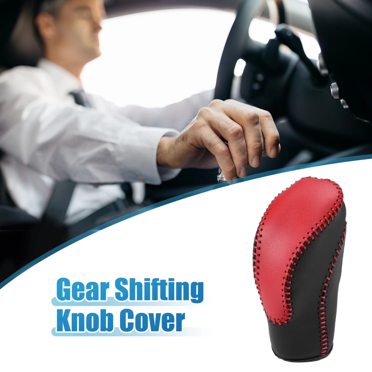Gear Shift Lever Cover for Subaru Crosstrek (2018-2023) Black Red