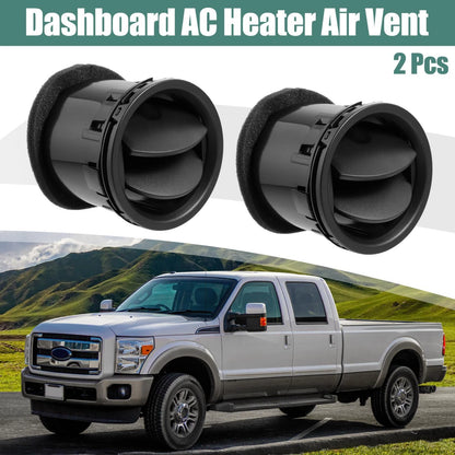 2 x Car Front Dashboard Air Vent for Ford F-250 (2008-2010) - Black