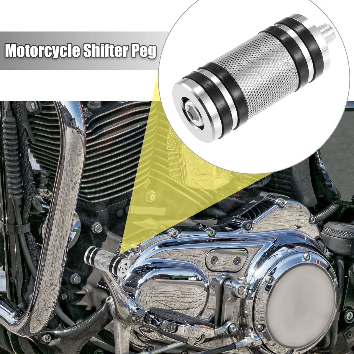 2pcs Motorbike Shifter Peg Shift Lever Foot Pegs Chrome for Harley Davidson