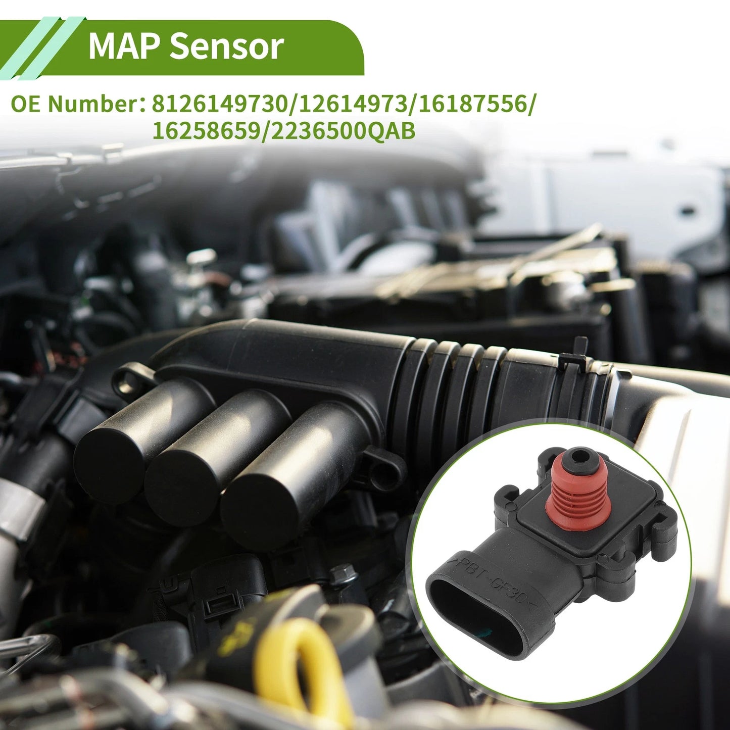 Manifold Pressure Sensor for CHEVROLET SILVERADO 3500 (2002 - 2007)