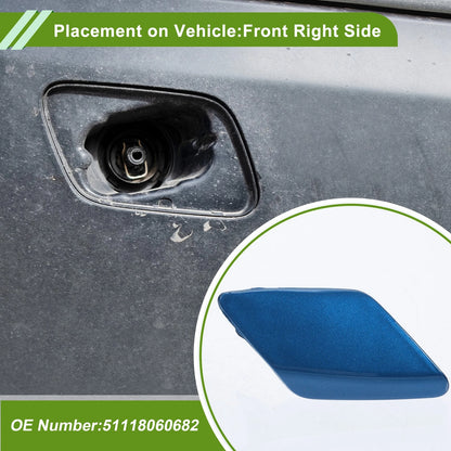 Front Right Washer Nozzle Cover for BMW 428i 2014-2016 (2 x Blue Caps)