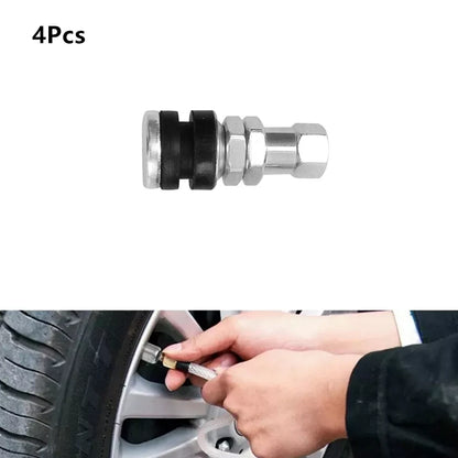 4 Pcs 11.5mm Wheel TR161 Bolt-In Tyre Valve for Universal Cars & Motorcycles