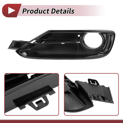 1x Car Front Left Fog Light Grill for BMW 320i (2012 - 2015) Black
