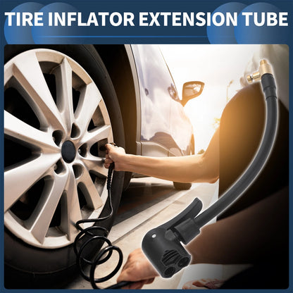 1pc 9.06" M8x0.8 Tire Inflator Extension Tube 0.305in x32TPI for Car Motorcycle
