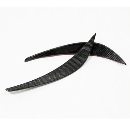 Real Carbon Fiber Side Canards Splitter Spoiler Trim fit For Audi R8 2008-2015