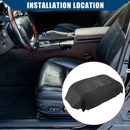 Center Console Armrest Covers for Nissan Pathfinder (2005-2012) Black Gray