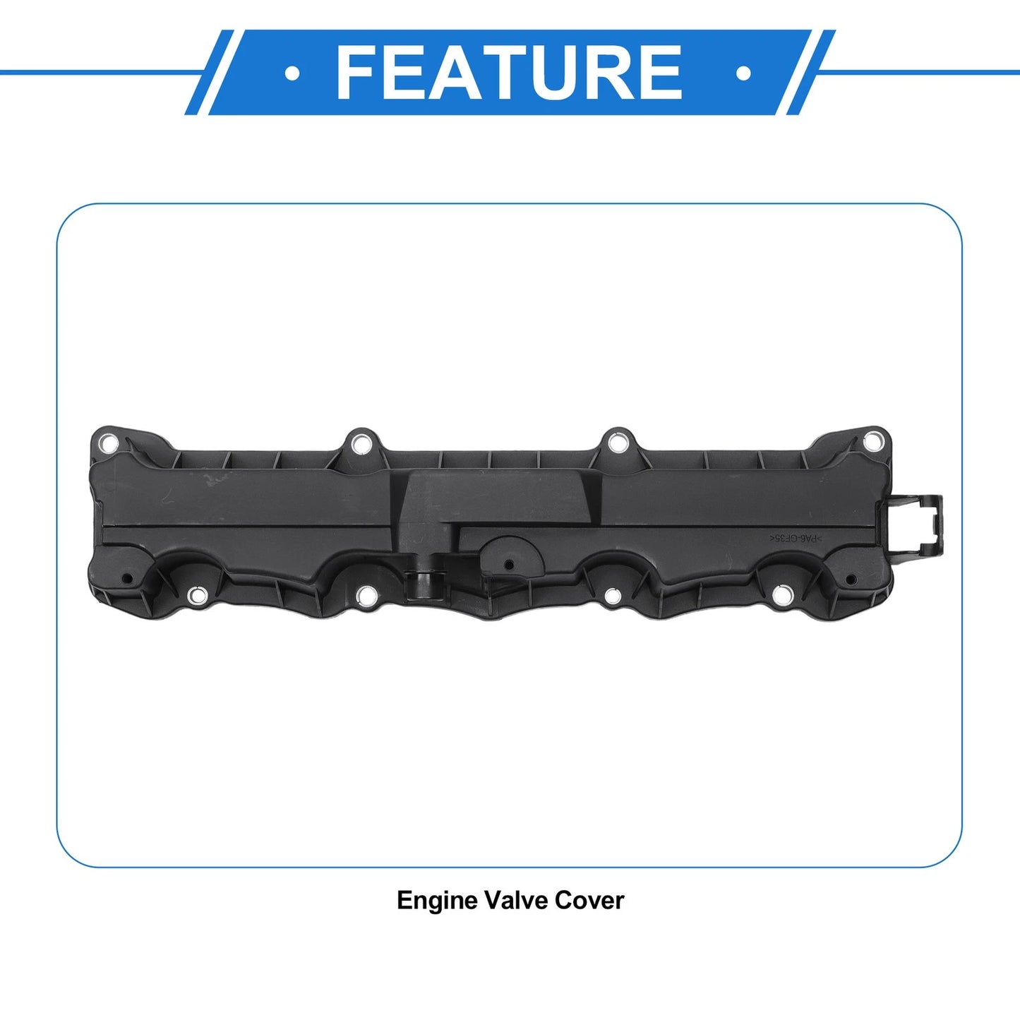 Engine Valve Cover for Peugeot 207 (2008-2013) Plastic 1 Pcs