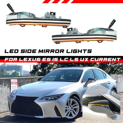 Sequential LED Side Mirror Blinker Light Turn Signal Light for Lexus IS ES UX