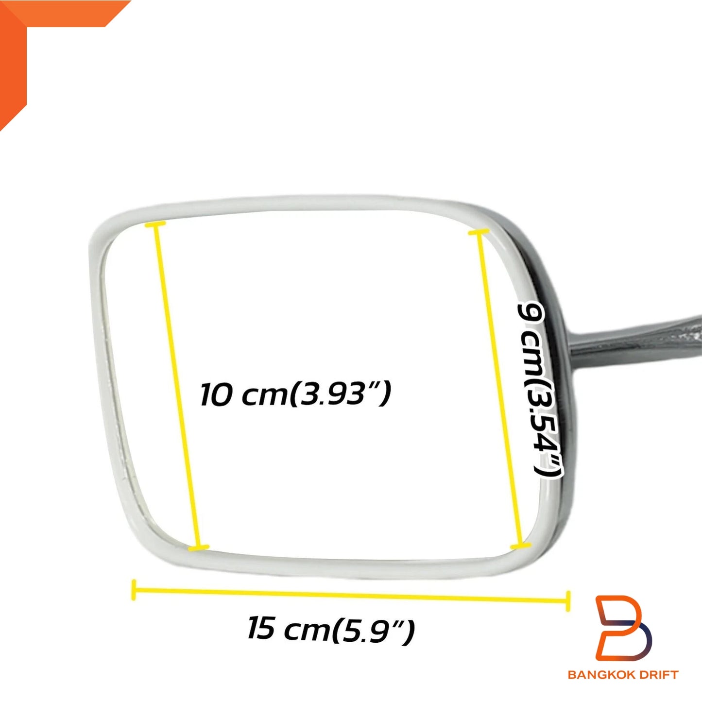 Chrome Fender Door Wing Mirrors for Ford F-100 F-Series Ranger (1962-1972)
