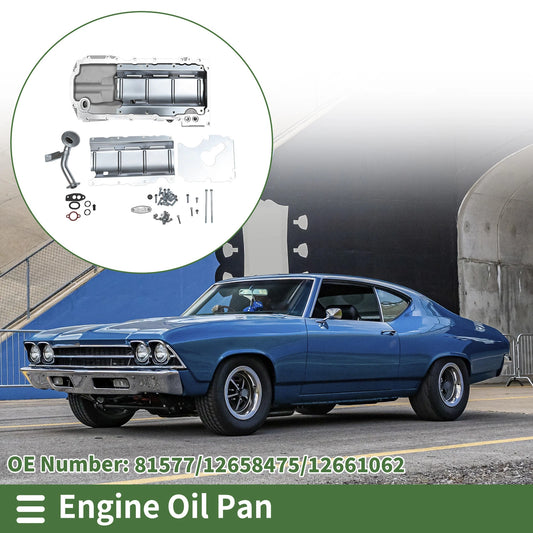 1 Pc Aluminum Engine Oil Pan for Chevrolet Chevelle (1964-1968)