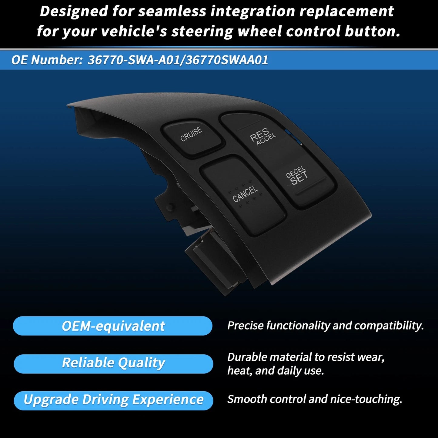 Steering Wheel Cruise Control Switch for Honda CR-V (2007-2011)