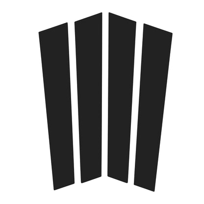 4 x Door Pillar Window Trim for Porsche Panamera Black (2017-2021)