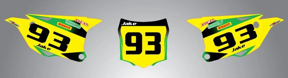 Custom Number Plates Stickers for 2014 KX 85 (2014)